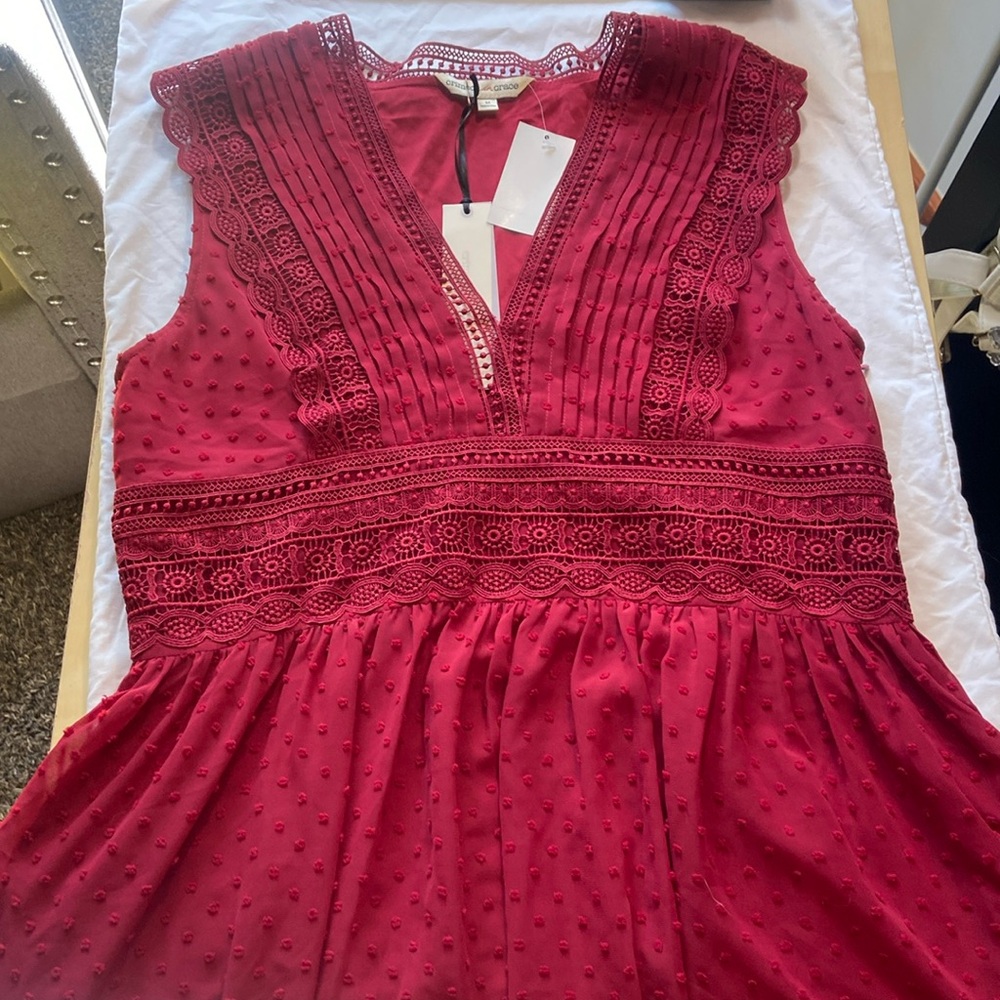 Crimson in Grace Red Dress